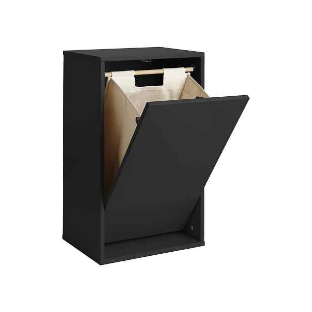 Černý nástěnný koš na prádlo Laundry Box – ReCollector