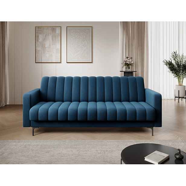 Designová rozkládací pohovka KARSIN - modrá