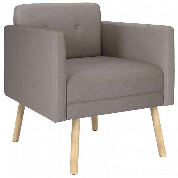 vidaXL Akcentní křeslo Taupe Textil