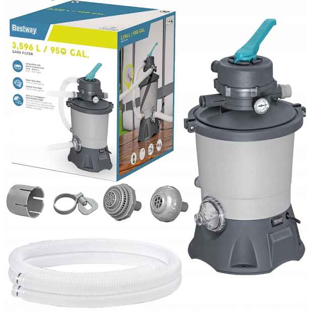 Výkonná písková pumpa Bestway 58515 3596 l/h Komplet