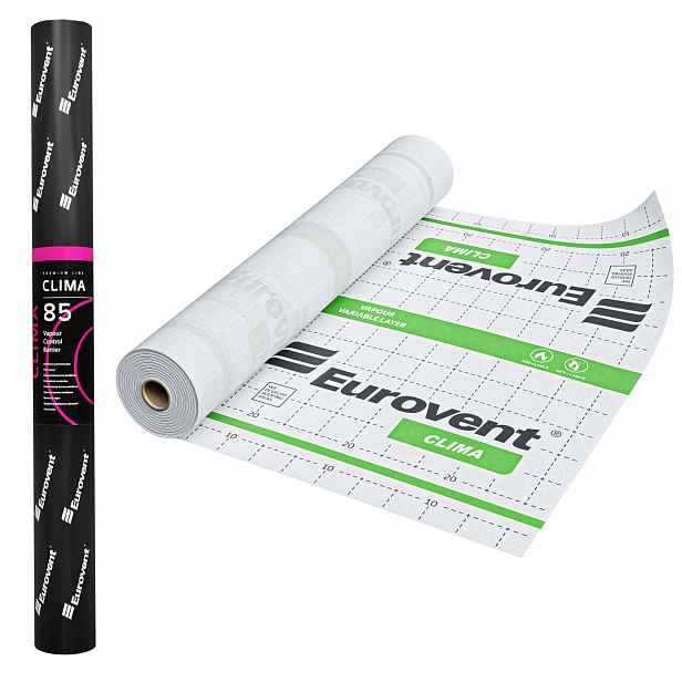 Fólie Aktivní Paroblokární Membrána Eurovent Clima 85g 75m2