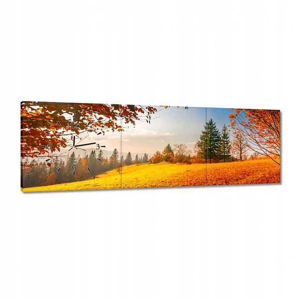 Hodiny 120x40 Podzimní krajina