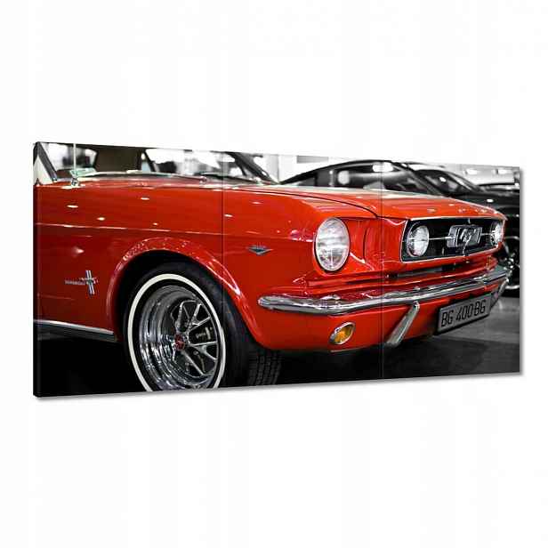 Obrazy 180x90 Červený Mustang