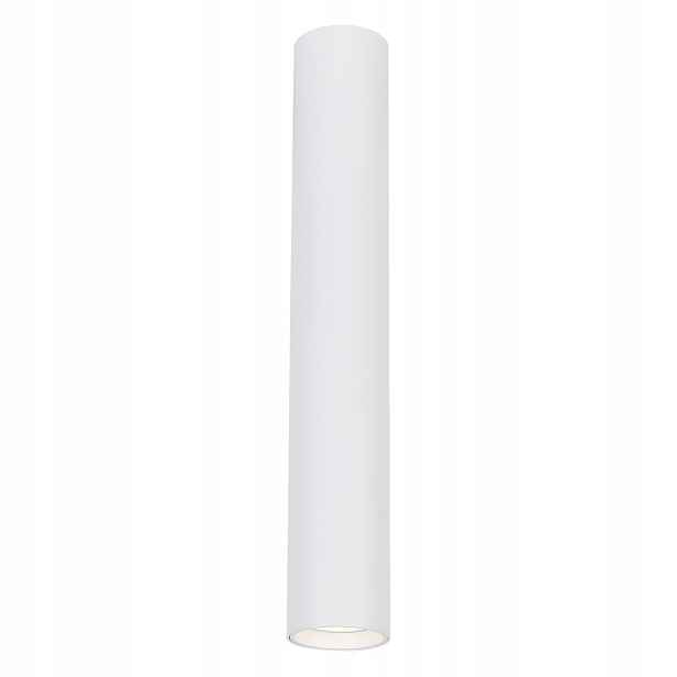 Stropní Svítidlo Genesis Tuba Bílá 1xGU10 6,3x40 cm Závěsná lampa do pokoje