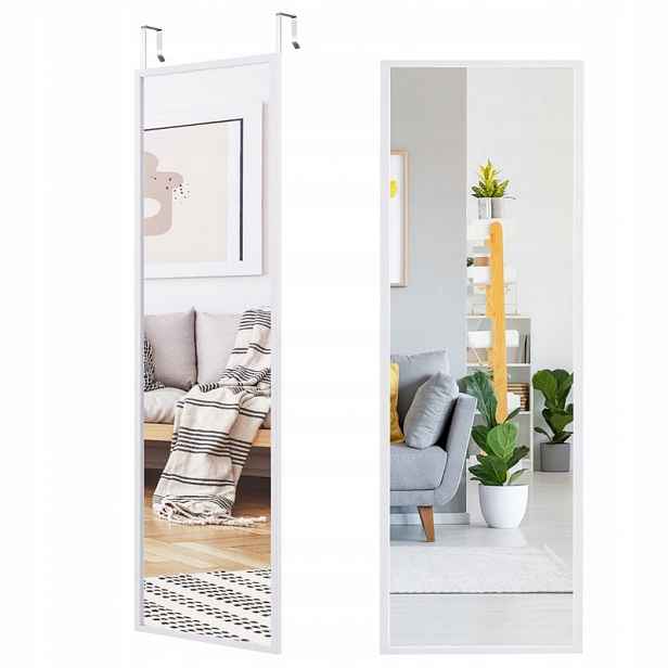 Zrcadlo do skříně nebo na dveře 107 x 36,5 cm HW71534WH