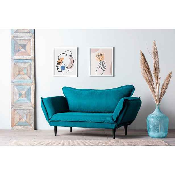 Dvoumístná rozkládací pohovka Vino Daybed - Petrol Green GR124\01