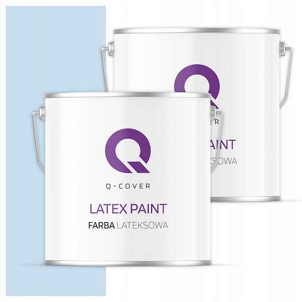 Interiérová latexová stropní Barva 5L Tmavě matná Světle Modrá barva H0169