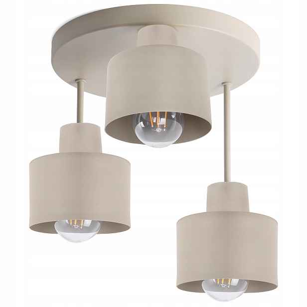 Závěsná Stropní Lampa Lustr Kašmírová Béžová Kovová Do Kuchyně Obývacího Pokoje