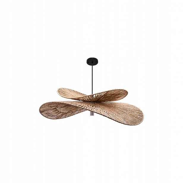 Závěsné Svítidlo E27 Boho Zerti 80 CM Ocel Papírový Provázek
