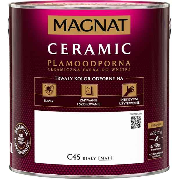 Magnat Ceramic Barva Keramická Do Interiéru Bílá C45 2,5L