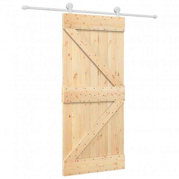 vidaXL Posuvné dveře 90 x 210 cm Masivní borovicové dřevo