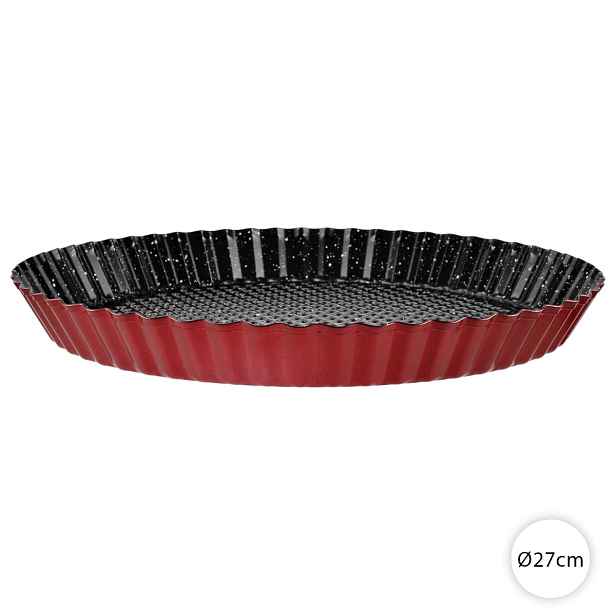 Forma na koláč 27 cm – kovová forma Perfect Home 19118 Metal Red