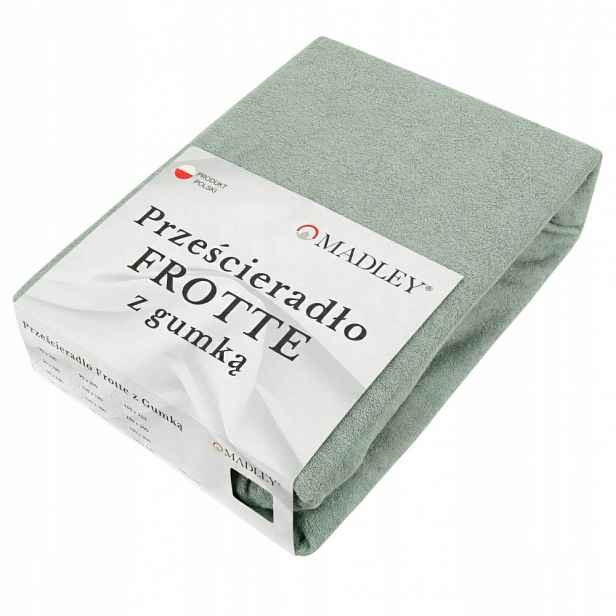 Froté prostěradlo s Gumičkou 200x220, Silné 200 g/m² Bavlna Olivová Madley