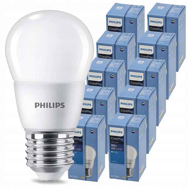Led žárovka E27 7W 60W 806lm Teplá Barva 2700K 230V Philips CorePro 10x