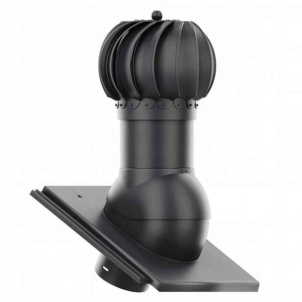 Rotační kulový Větrací komín , průměr 150 cm, Creaton Kapstadt Planar Grafit