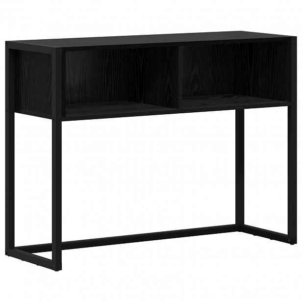 vidaXL Odkládací stolek Černý dub 100 x 36 x 75 cm Kompozitní dřevo