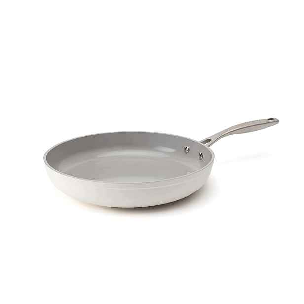 Elmich Nepřilnavá keramická pánev Zen Ø 26 cm krémově bílá