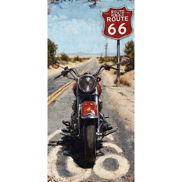 Motocyklový Ručník Route 66 Obrovský Plážový Ručník Pro Motorkáře 90x180