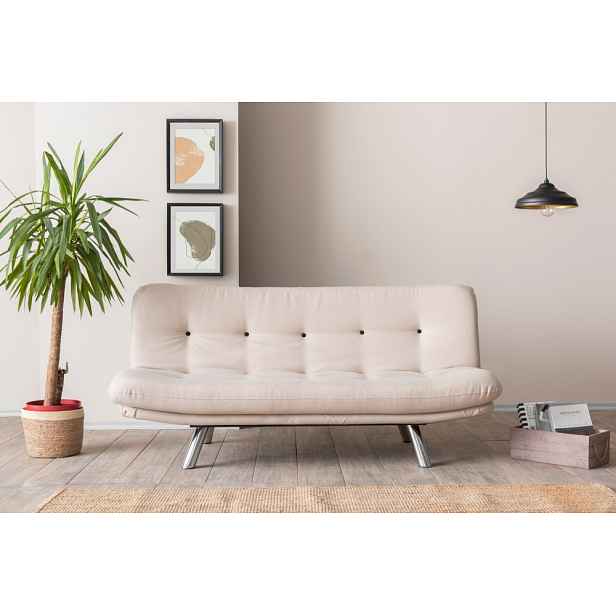 Trojmístná rozkládací pohovka Misa Small Sofabed v3 - Cream