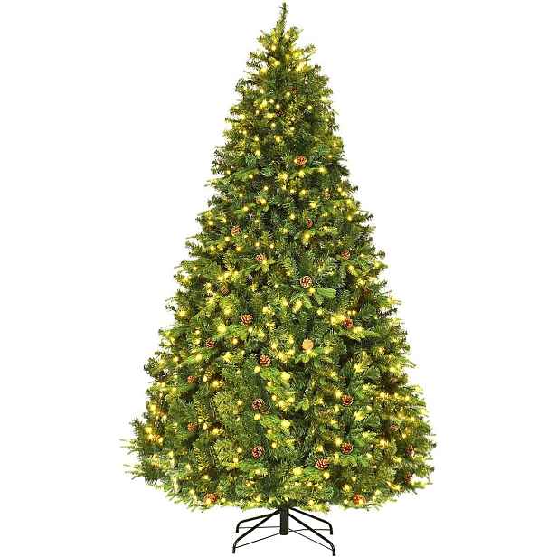 Umělý Vánoční Stromek Costway 221 250 CM Do Domu