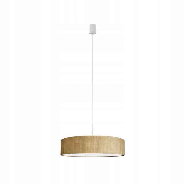 Závěsná lampa zlatá bílá kulatá 65 cm do obývacího pokoje jídelny Turda Nowodvorski