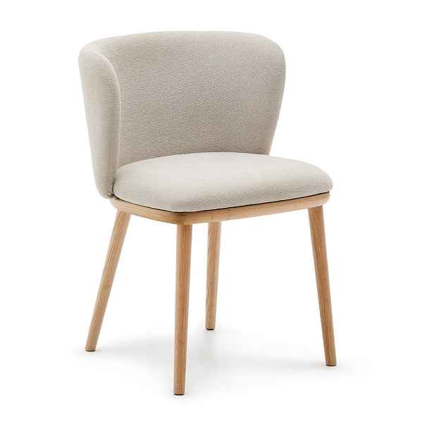 Béžové čalouněné jídelní křeslo Ciselia – Kave Home