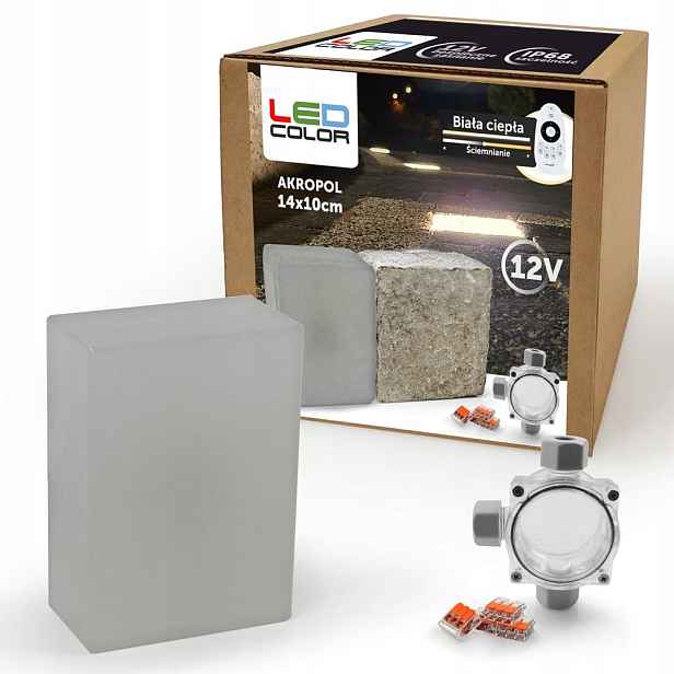 Led nájezdové svítidlo 12V IP68 14x10 Bc 3100K Lampa