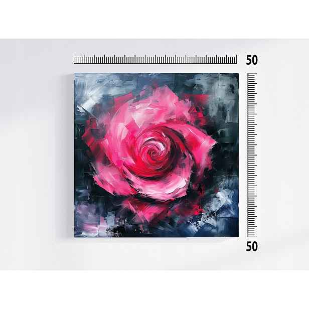 Obraz Na Plátně Canvas Malířství Příroda Květ Růžová Růže Růžička 50x50