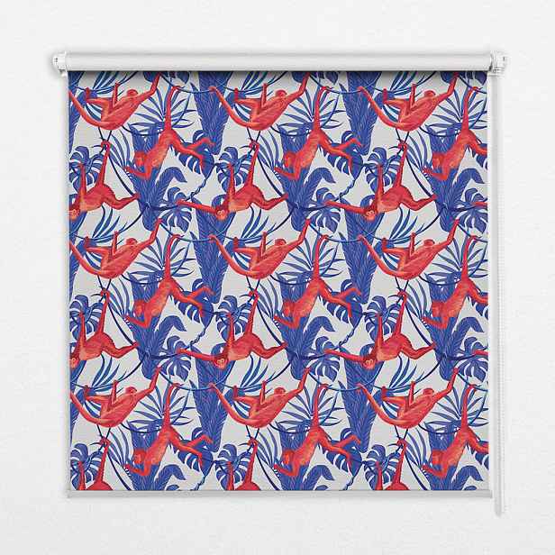 TULUP VNITŘNÍ roleta - okenní roleta - roleta - 60x140 cm - Červené opice