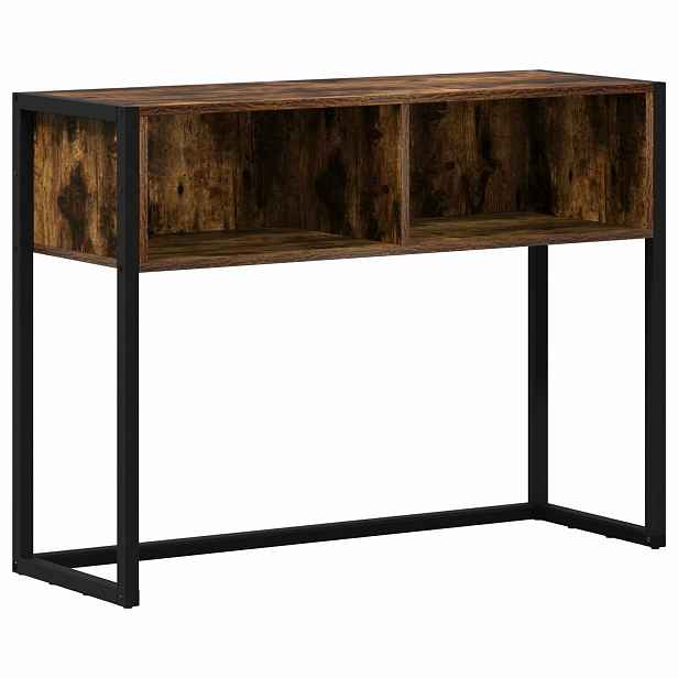 vidaXL Odkládací stolek Kouřový dub 100 x 36 x 75 cm Kompozitní dřevo