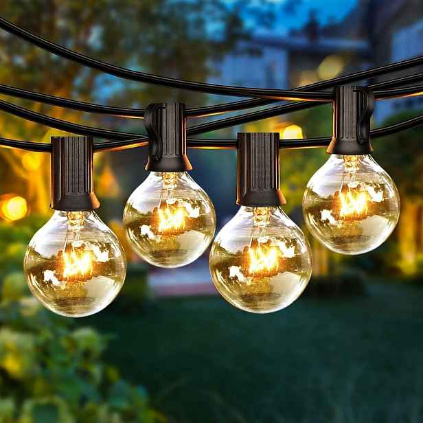 Girlanda Zahradní lampy 15 m 52kusů voděodolný světelný řetěz šňůra