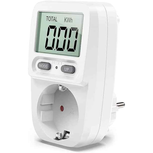 Měřič Spotřeby Energie Kwh S LCD Obrazovkou Do 3680 W reg7