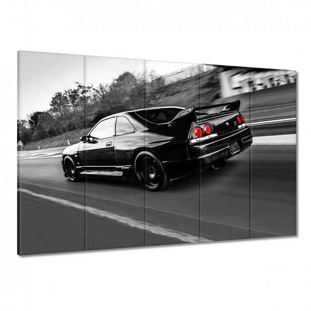 Obrazy 100x70 Černý Nissan Gtr Sport