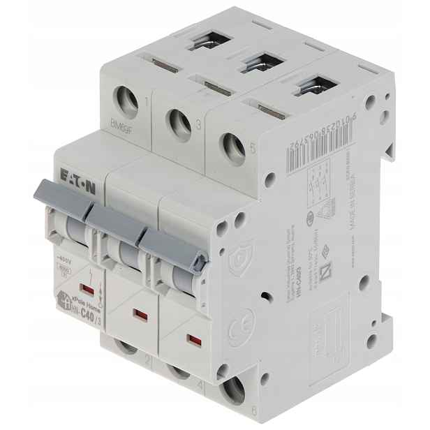 Nadproudový Vypínač HN-C40/3 Třífázový 40A Typ C Eaton
