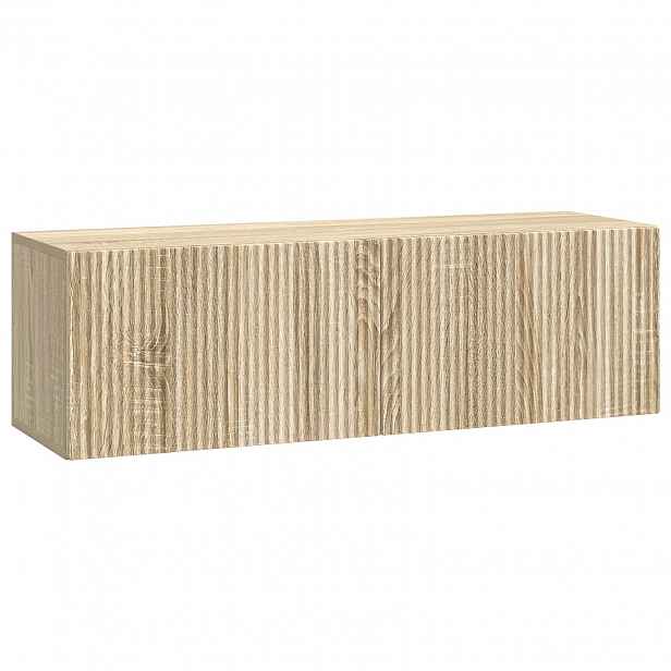 vidaXL Nástěnná TV skříň 98 x 31 x 30 cm Dub sonoma Kompozitní dřevo
