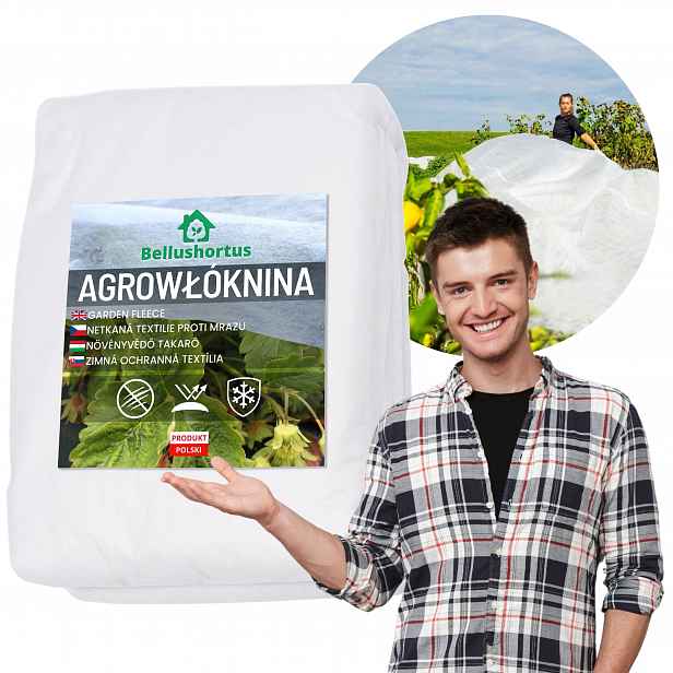 Agrotextilie Bílá Zimní krycí obal 100 g/m2 s Uv zářením 1,6 x 30 m