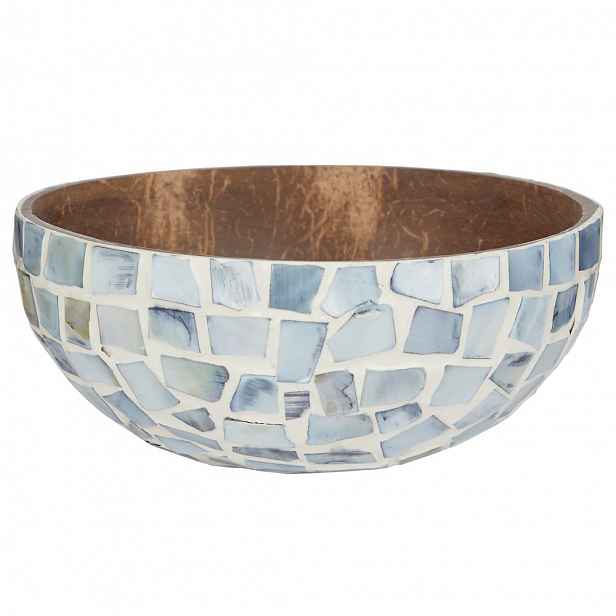 Butlers COCONUT Dekorační miska mozaika 14 cm - modrá