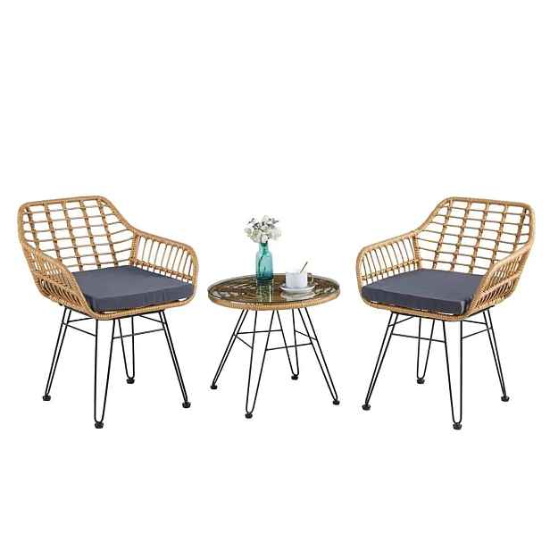 Casarredo Zahradní set VARDEN 2+1 – hnědý