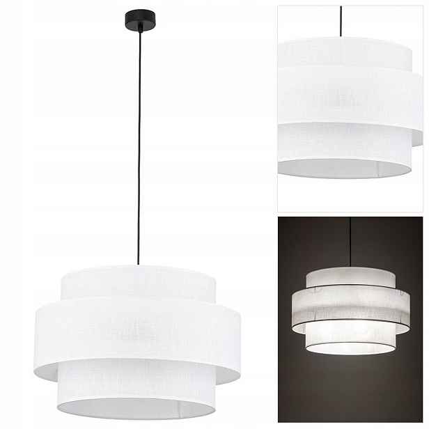 Černá závěsná lampa Calisto s nadčasovým designem v předsíni Tk Lighting