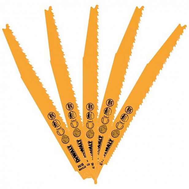 DeWALT - Sada pilových plátků, délka 20 cm, 5 ks DT2406