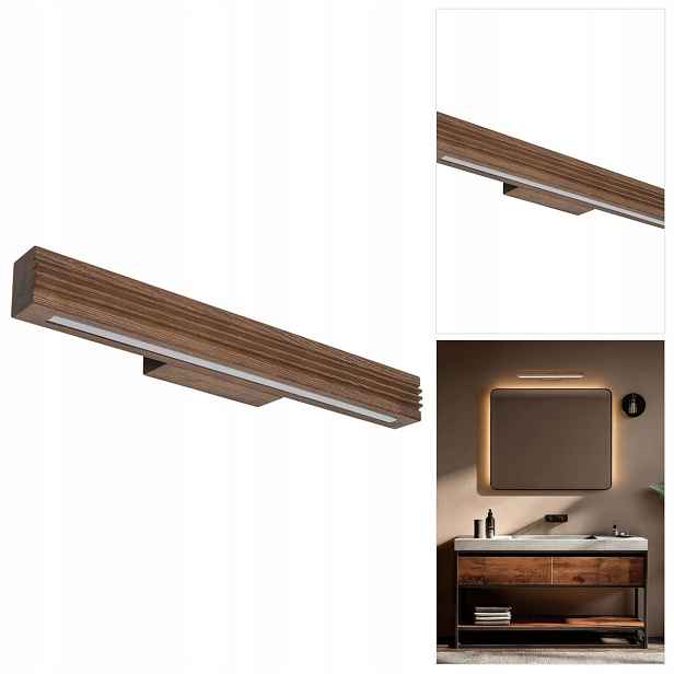 Led nástěnné svítidlo Viga hnědé barvy, moderní teplé světlo v ložnici Tk Lighting