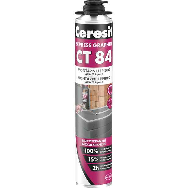 Lepidlo polyuretanové Ceresit CT 84 Express GRAPHITE 850 ml