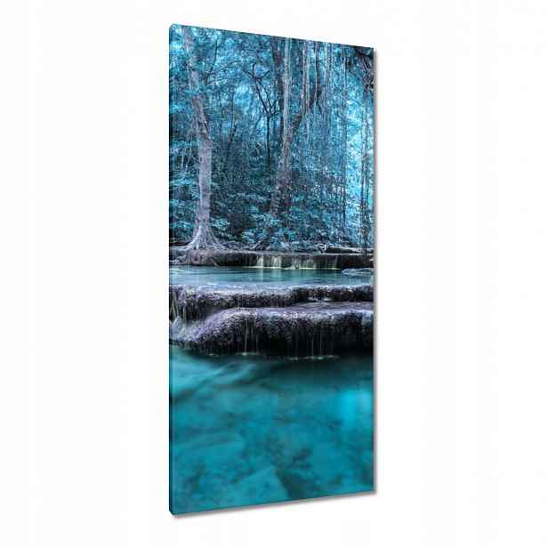 Obrazy 55x115 Erawan Modrý vodopád