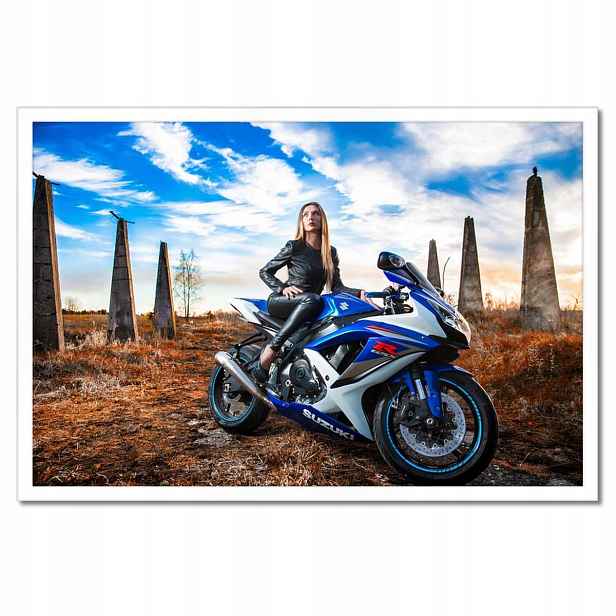 Plakáty v rámu 60x40 Holka na stíhačce Motor