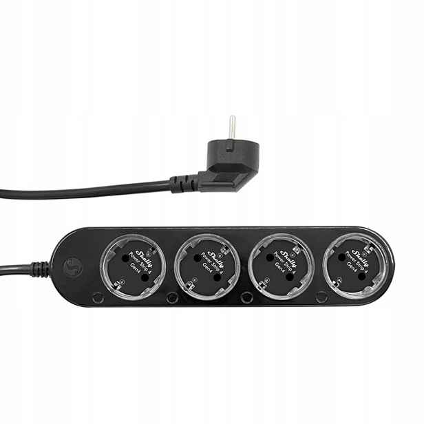 Inteligentní Zásuvková lišta 12A Shelly Power Strip 4 Gen4 Zigbee/Matter