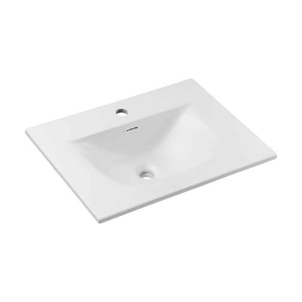 Comad Keramické zápustné umyvadlo Sky1 60 cm matné bílé