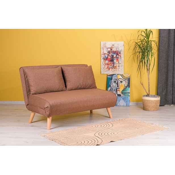 Dvoumístná rozkládací pohovka Folde 2-Seater - Brown