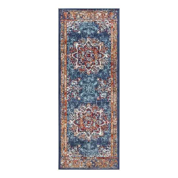 Tmavě modrý koberec běhoun 80x240 cm Orient Maderno – Hanse Home