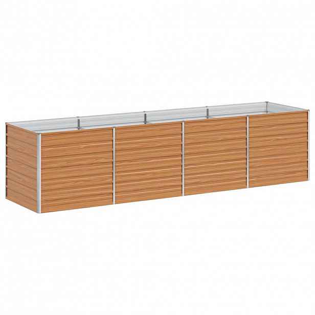 vidaXL Zahradní vyvýšený záhon Světle hnědá 320 x 80 x 77 cm