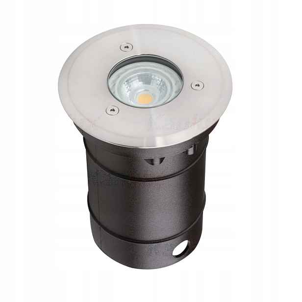 Kanlux Berg 10W Nájezdová lampa IP67 GU10 kovová černo-stříbrná